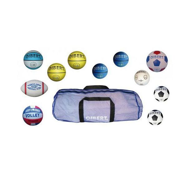 Ensemble de 11 ballons de sport 5 disciplines