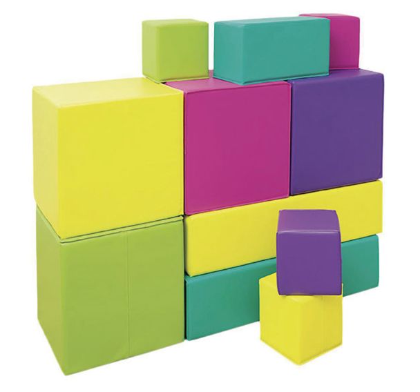 Ensemble de 16 cubes en mousse