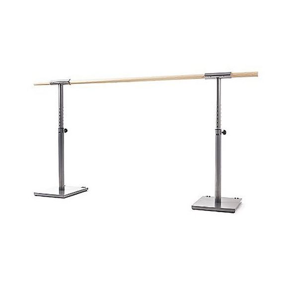 Ensemble de 2 poteaux de danse réglables en hauteur + roulettes et 1 barre de 2m