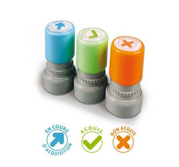 Ensemble de 3 tampons à encrage automatique