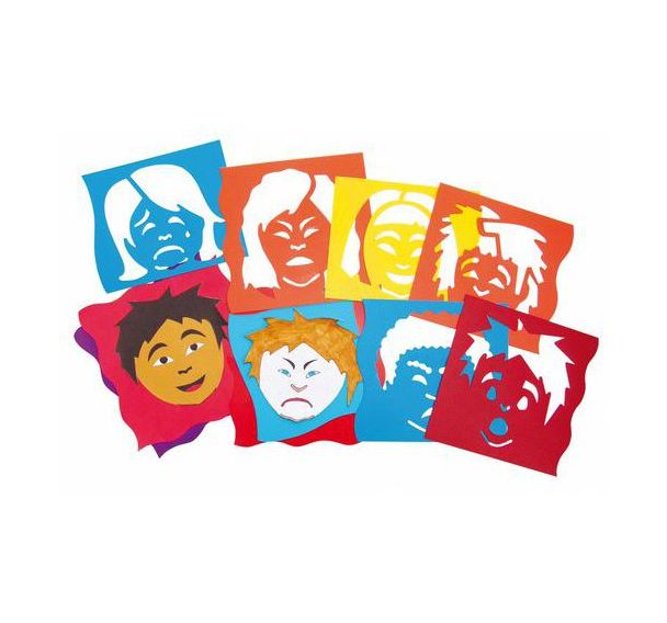 Ensemble de 6 pochoirs les expressions