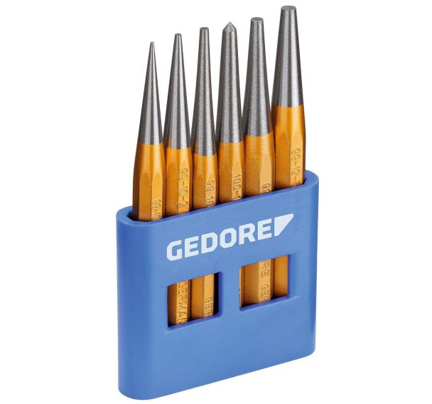 Ensemble de 6 poinçons dans un support en PVC