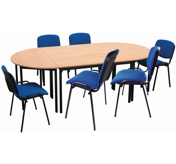 Ensemble de table de réunion 2 tables et 6 chaises