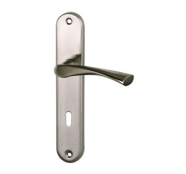 Ensemble poignées en aluminium à clé Léa