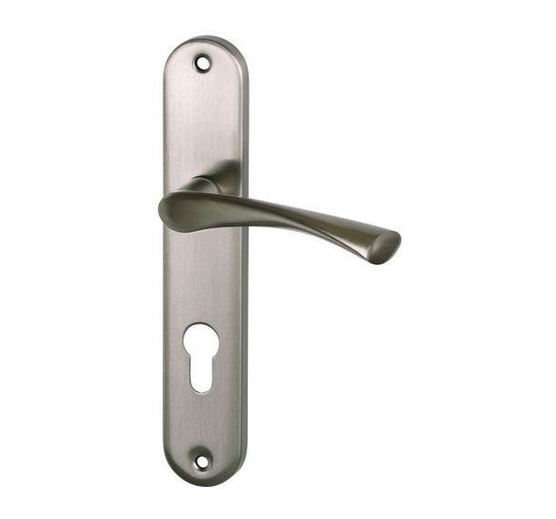 Ensemble poignées en aluminium à trou de cylindre Léa