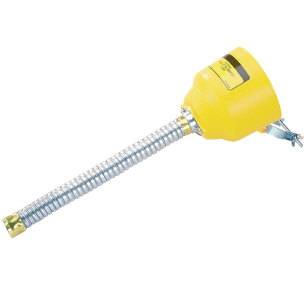 Entonnoir polyéthylène pour bidons Justrite avec flexible