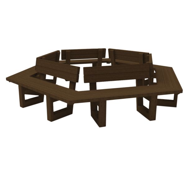 Entourage d'arbre ESCAPADE plastique recyclé hexagonal - Espace Urbain