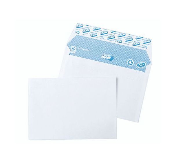 Enveloppe blanche 80 g - Boîte de 500