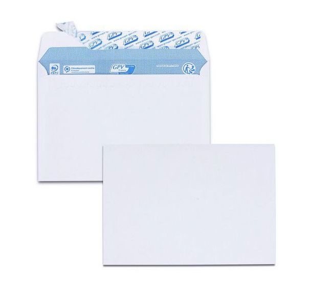 Enveloppe blanche 90 g/m² - Boîte de 200 - GPV
