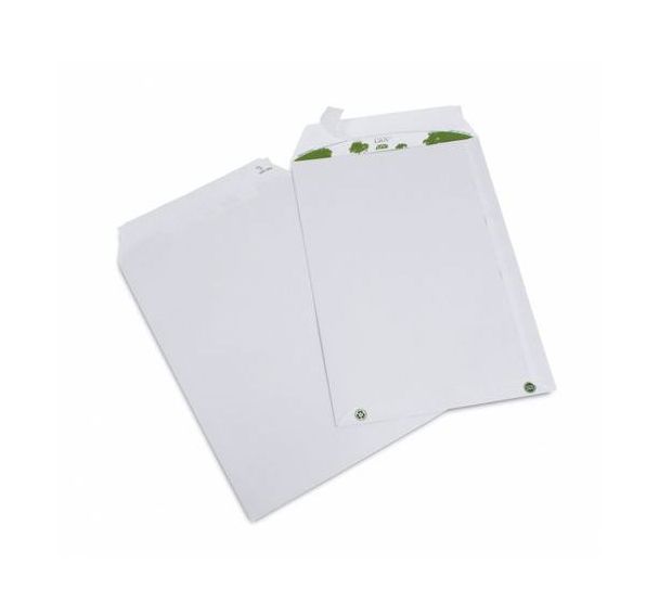 Enveloppe blanche recyclée 114x162 mm 80 gr extra blanche (Boite de 500)