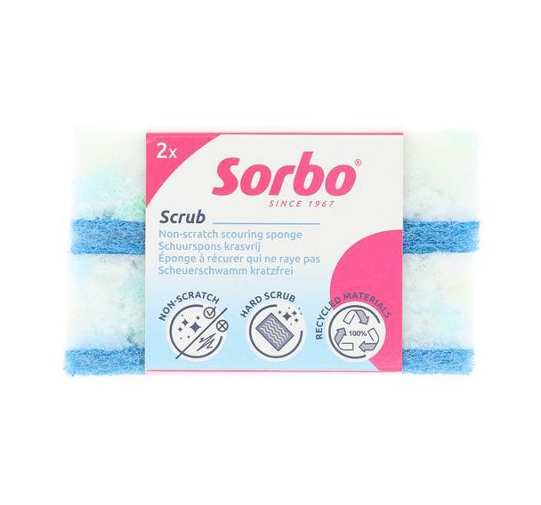 Éponge à récurer recyclée - Pack de 2 - Sorbo