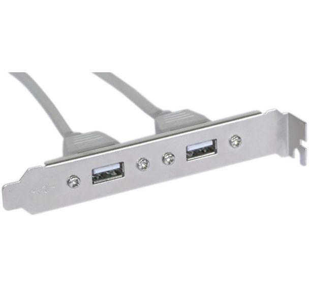 Equerre slot USB 2.0 2 ports