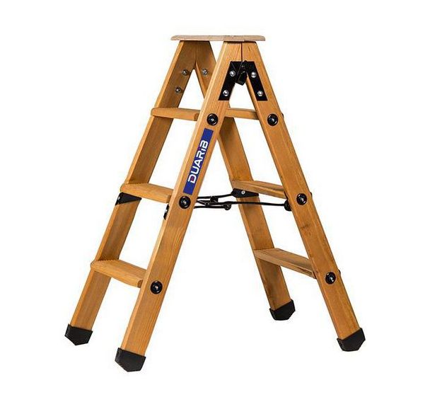 Escabeau professionnel bois Double accès - Duarib