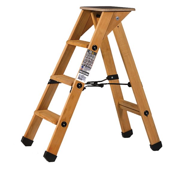 Escabeau professionnel bois Lyonnais - 3 à 6 marches - Duarib