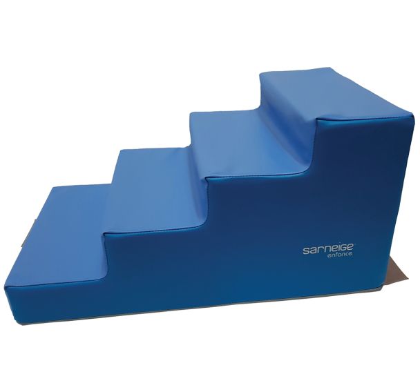 Escalier 4 marches bleu/turquoise