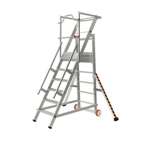 Escalier de rayonnage 6 échelons - Tubesca