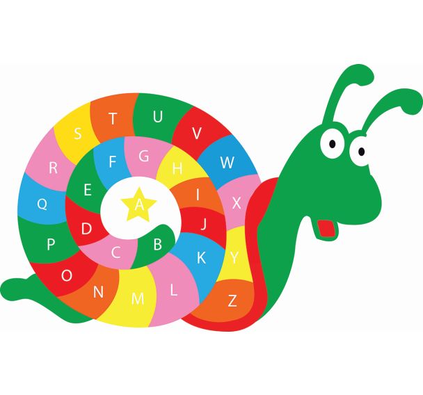 Escargot alphabet majuscule + limace couleurs