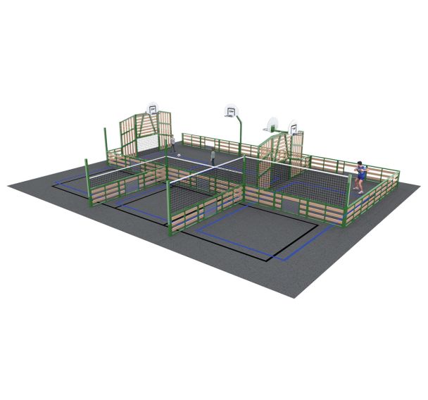 Espace multisports Pitch'One R5M à 5 aires