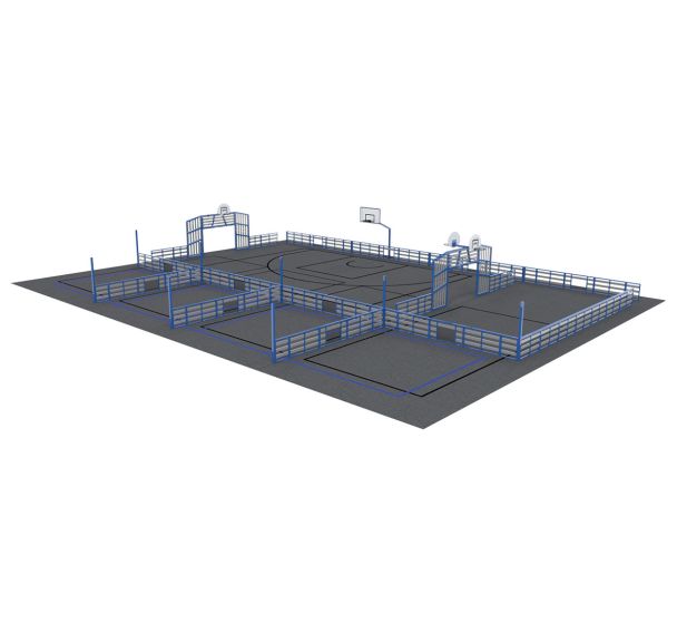 Espace multisports Pitch'One R6L à 6 aires