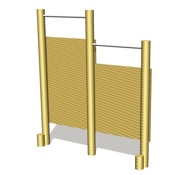 Espalier - scellement direct