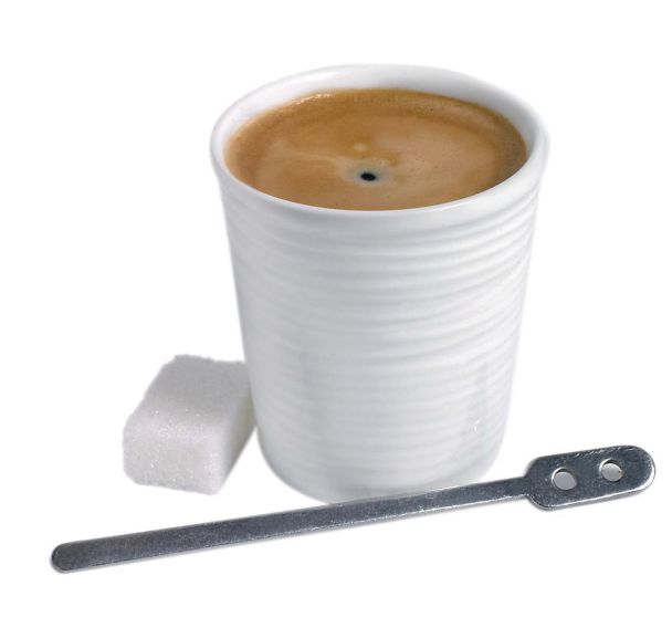 Espresso en porcelaine ø6 cm 9cl blanc-Plisse'O