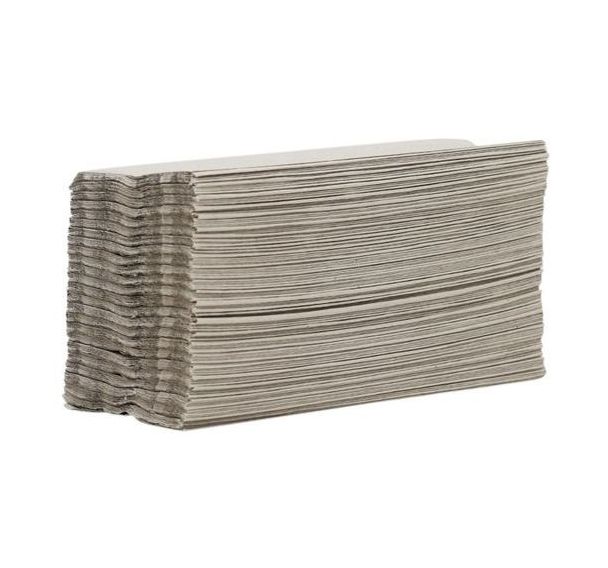 Essuie-main plié en C - Recyclé - 1 pli - Manutan (lot de 20)