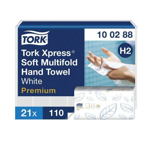 Essuie-mains Premium H2 enchevêtré - Tork