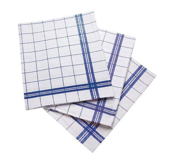 Essuie-verres en coton anti-peluche - Lot de 18 - Matfer