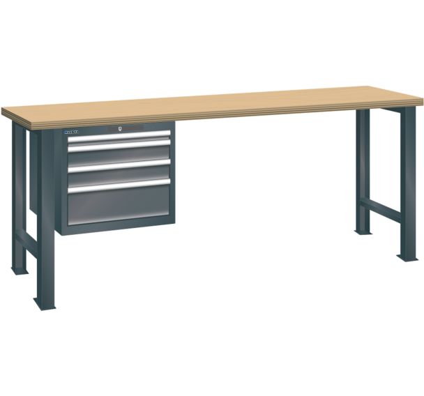 Établi 27x36E 4 tiroirs - hauteur 840mm - Lista