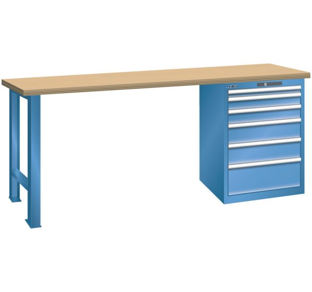 Établi 27x36E 6 tiroirs - hauteur 890 mm - Lista