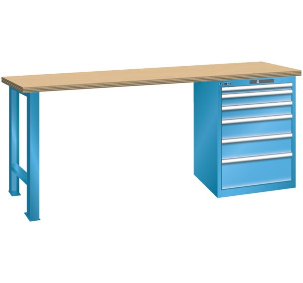 Établi 27x36E 6 tiroirs - hauteur 890 mm - Lista