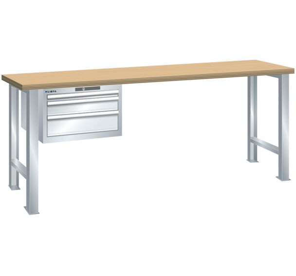 Établi 3 tiroirs 27x36E - Hauteur 840 mm - Lista