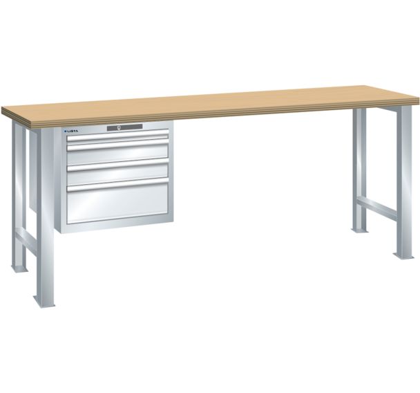 Établi 4 tiroirs 27x36E - Hauteur 840 mm - Lista