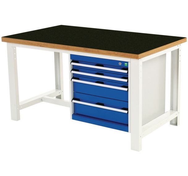 Établi Cubio à 4 tiroirs - Largeur 150 cm - Arphénol