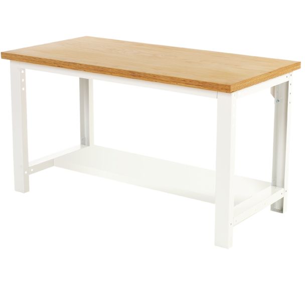 Établi Cubio avec tablette fixe - Largeur 200 cm - Multiplis