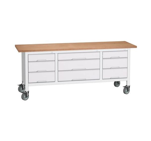 Etabli Monobloc Roulant Verso 2000 x 600 M33 - Bott