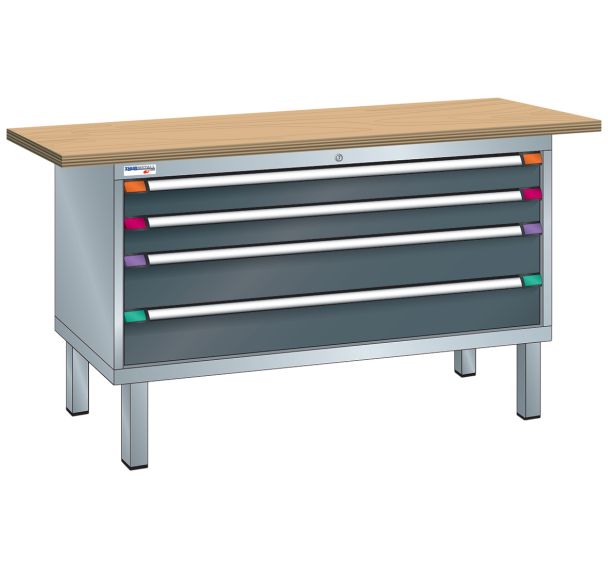 Établi XXL 150x70x84 cm multiplex Thurmetall