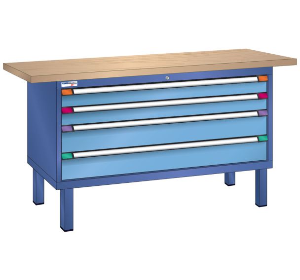 Établi XXL 150x70x85 cm hêtre Thurmetall