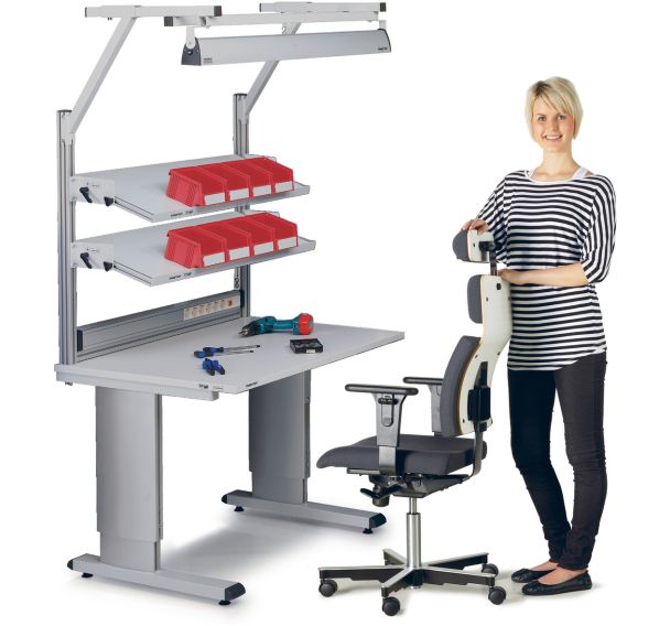 Établi antistatique réglable WB - Largeur 180 cm