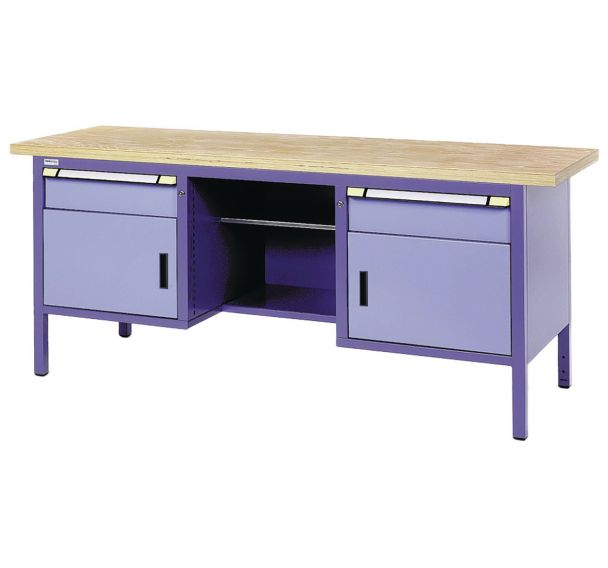 Etabli compact 2 portes 2 tiroirs Thurmetall