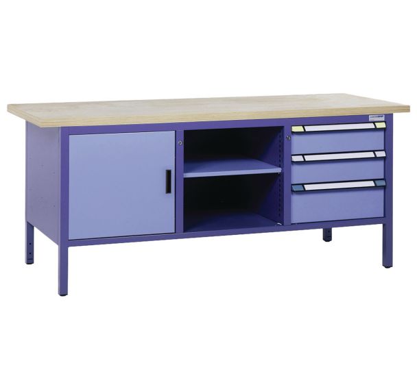 Etabli compact TM-Classic 3 tiroirs 1 porte - Thurmetall
