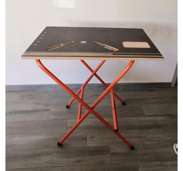 Établi de chantier pliant 60x80 3 hauteurs réglables
