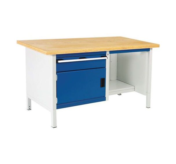Etabli en hêtre Cubio - 1 porte - 1 tiroir - L1500mm - Bott