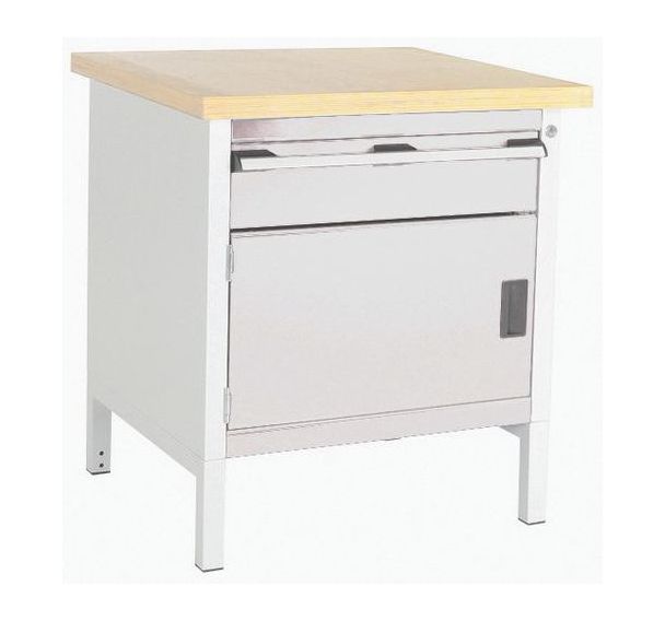 Etabli en hêtre Cubio - 1 porte - 1 tiroir - L750mm - Bott