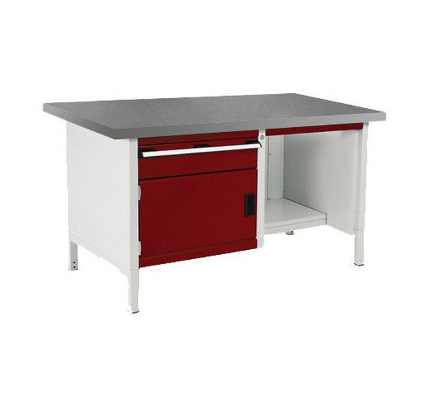 Etabli en linoléum Cubio - 1 porte - 1 tiroir - L1500mm - Bott