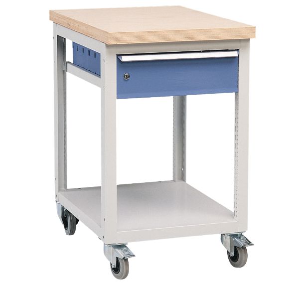 Établi mobile Modul - 1 tablette, 1 tiroir
