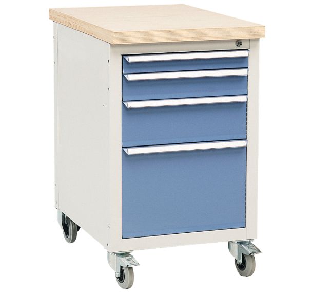 Établi mobile Modul - 4 tiroirs