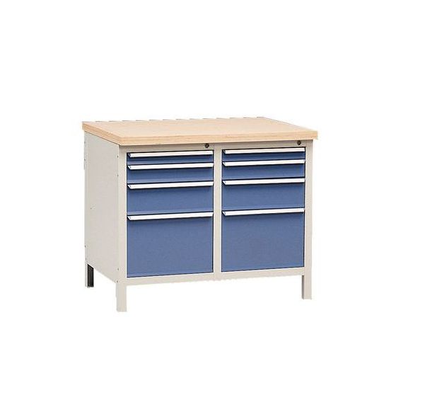 Établi sans plateau Modul 100 avec tiroirs