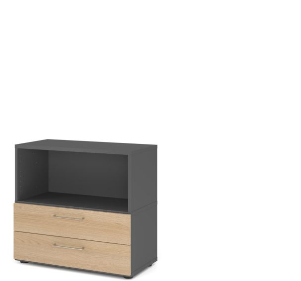 Étagère avec 2 tiroirs - 2 niveaux - Hammerbacher