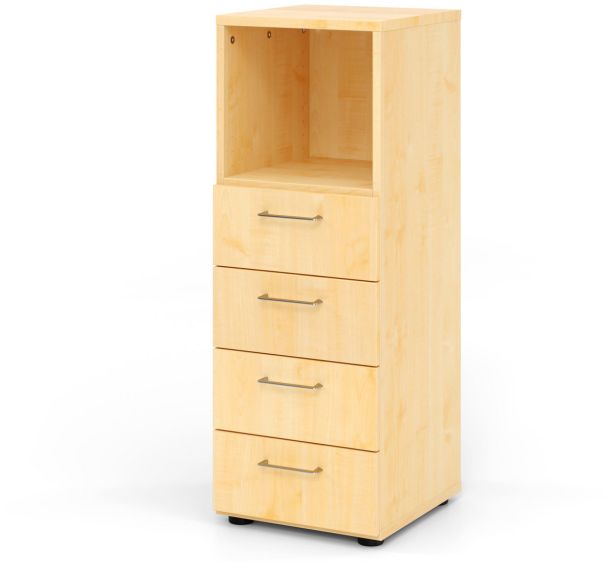 Étagère étroite à 4 tiroirs et 1 niveau Advanced - Hammerbacher